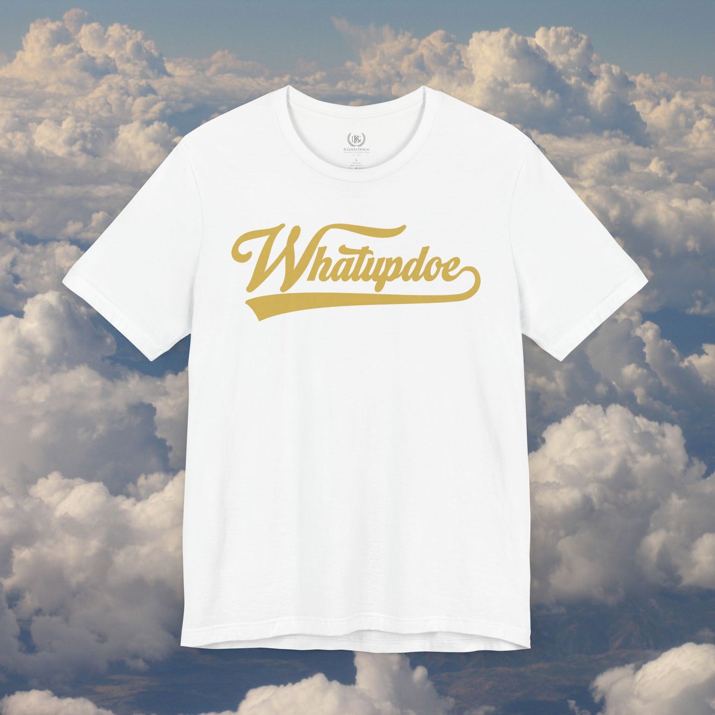 Men's Whatupdoe Gold Lettering Jersey Short Sleeve T-Shirt In Various Color Combinations