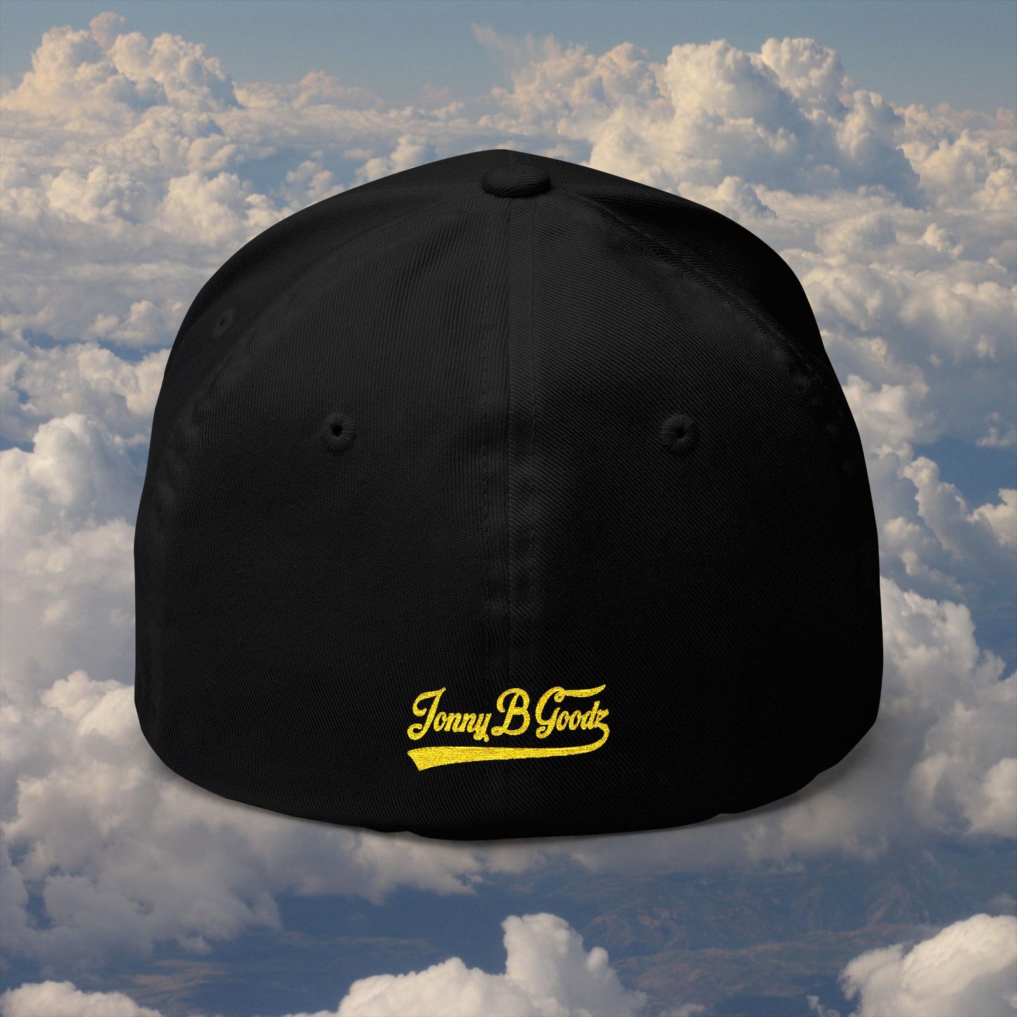 Whatupdoe Gold Lettering Embroidered Fitted Cap in Various Color Combinations