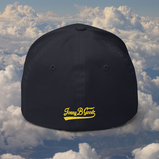 Whatupdoe Gold Lettering Embroidered Fitted Cap in Various Color Combinations