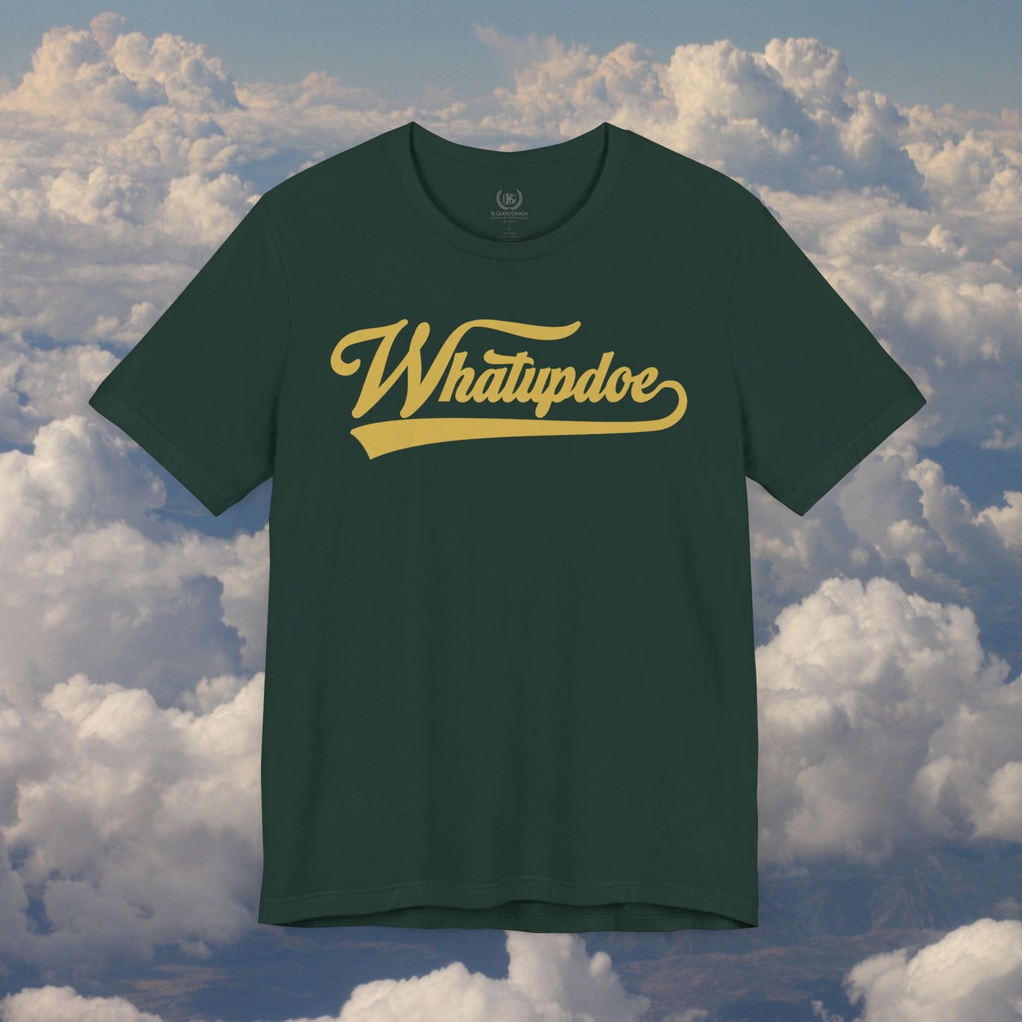 Men's Whatupdoe Gold Lettering Jersey Short Sleeve T-Shirt In Various Color Combinations