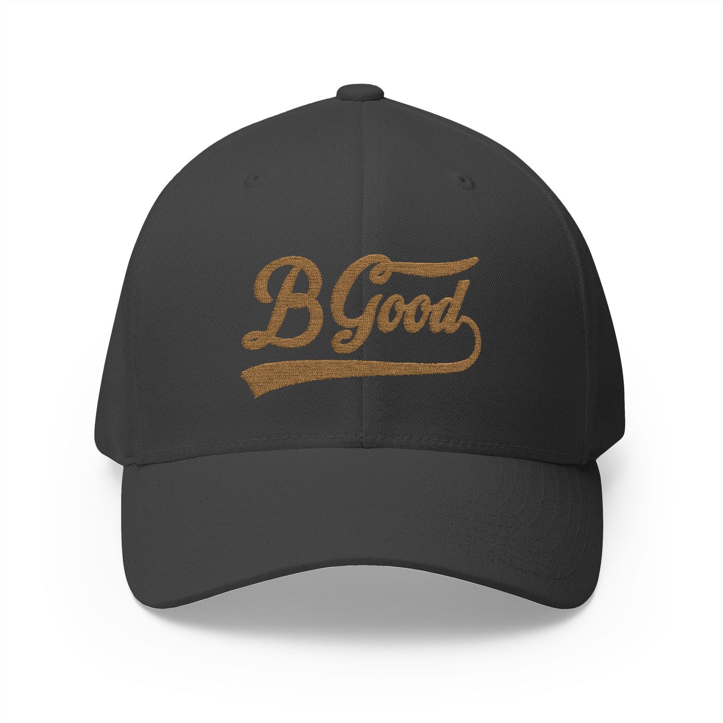 B. Good Fitted Gold Embroidered Cap