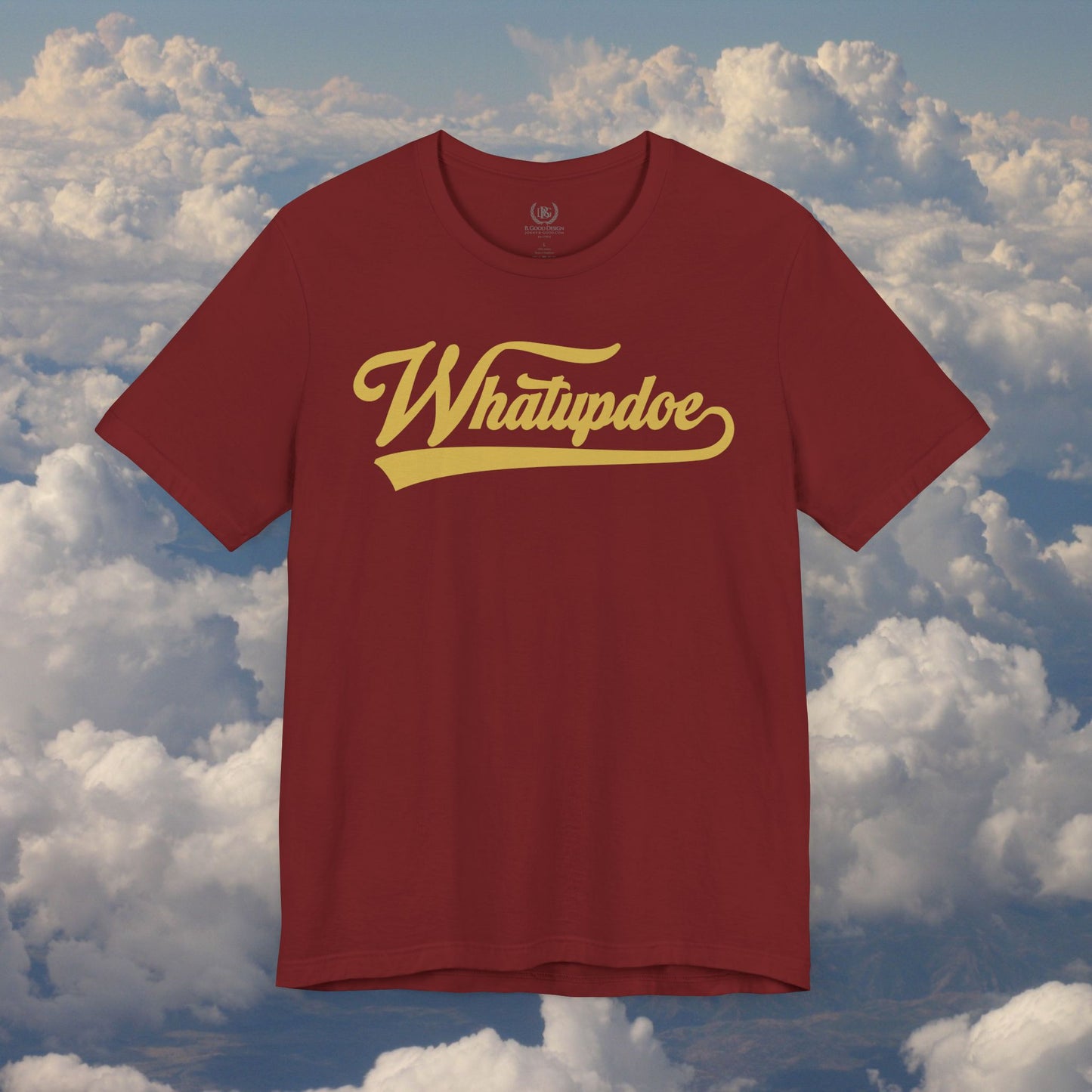 Men's Whatupdoe Gold Lettering Jersey Short Sleeve T-Shirt In Various Color Combinations