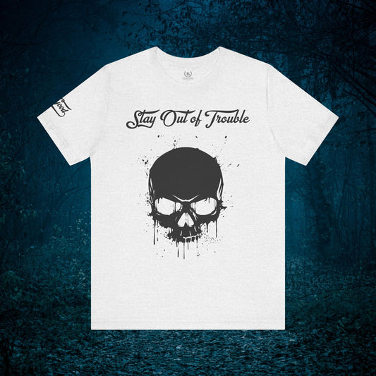 Skull Drip Graphic Tee | Unisex Short Sleeve Shirt, Casual Wear, Gift for Him/Her, Halloween Apparel, Rock Band Merch, Everyday Style