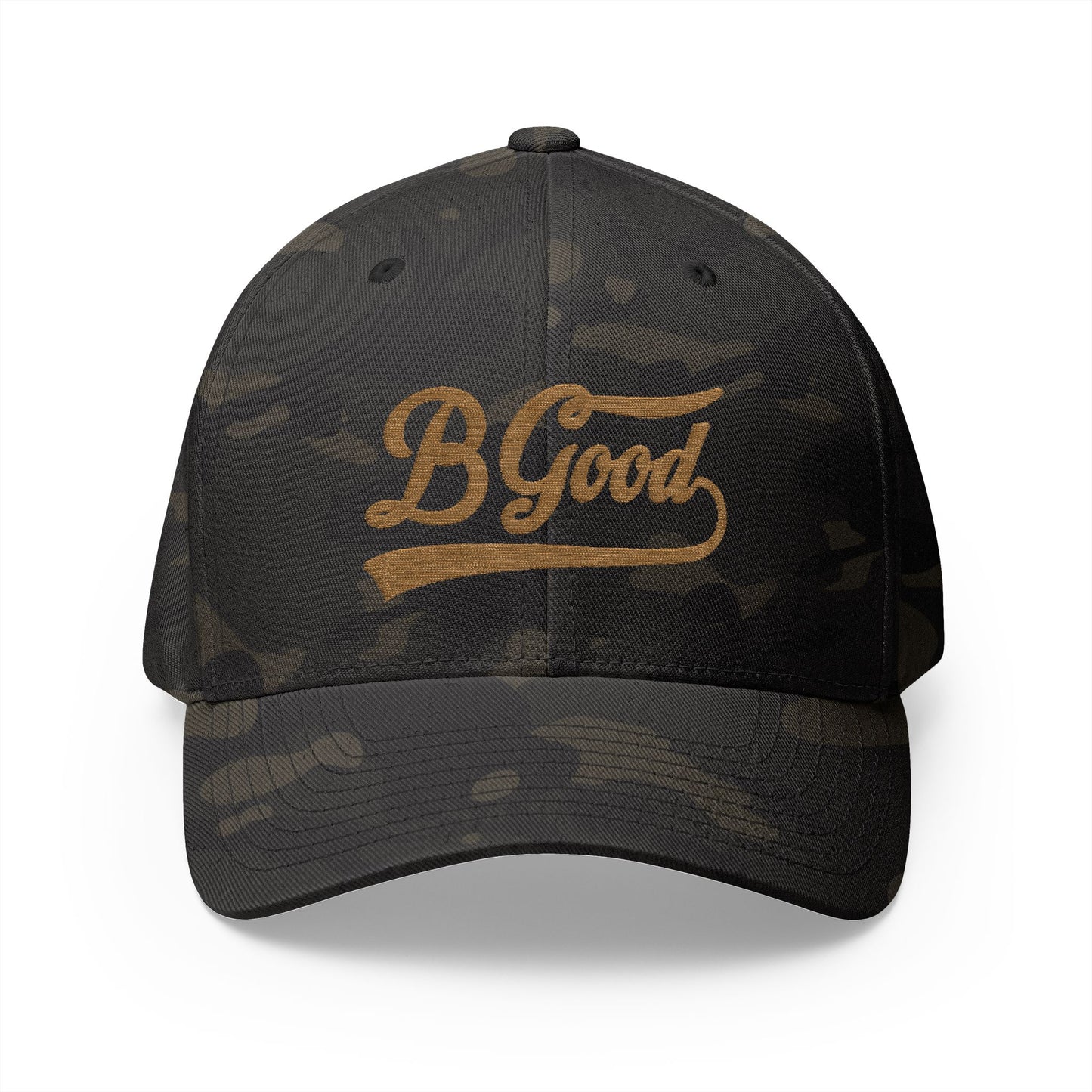 B. Good Fitted Gold Embroidered Cap