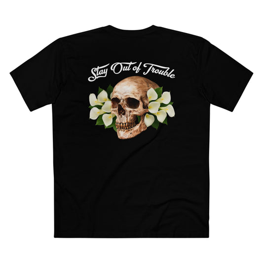 B Good, Stay Out of Trouble Skull Men's Tee