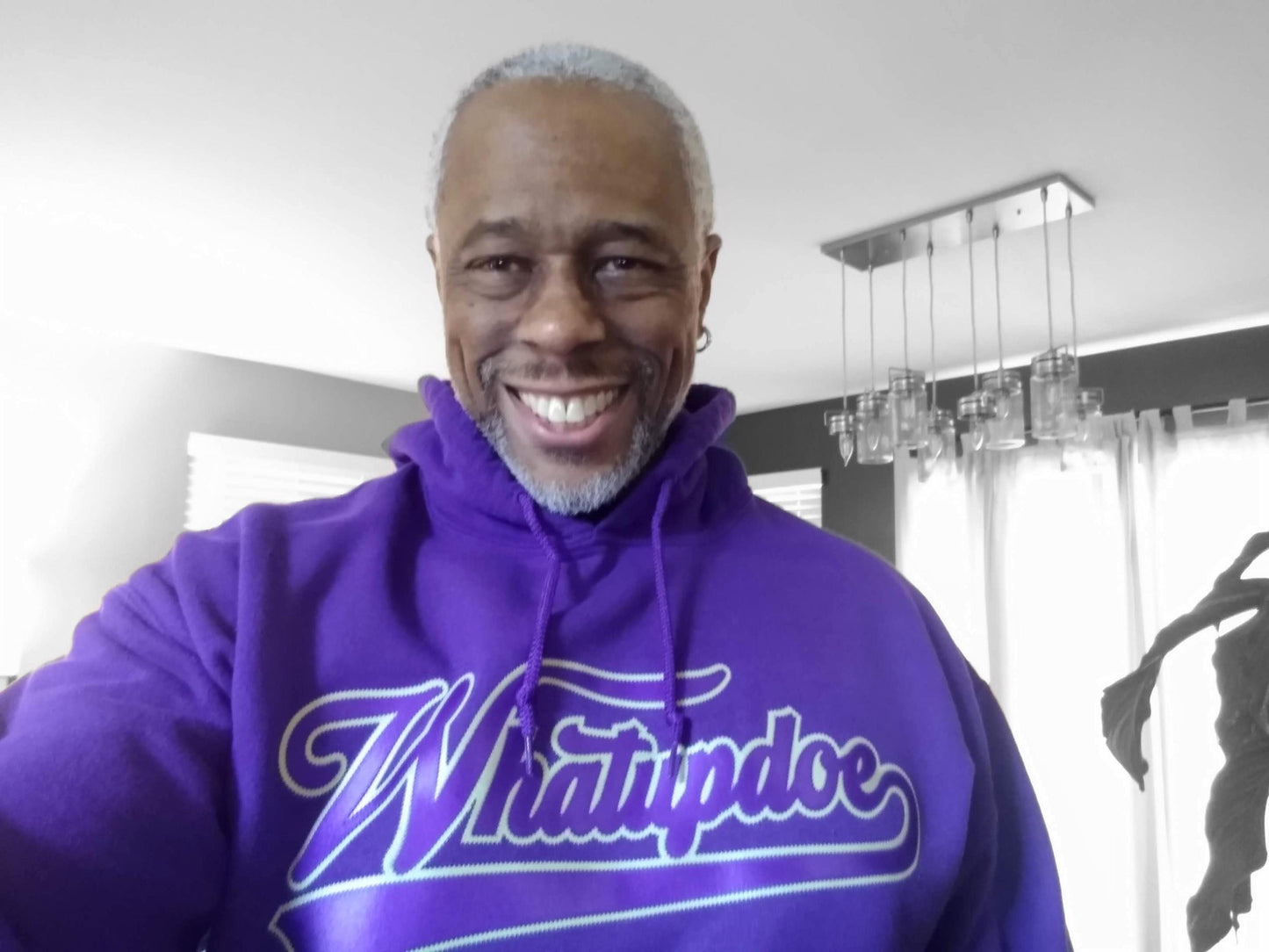 Whatupdoe Purple & Gold Sweatshirt Pullover Hoodie