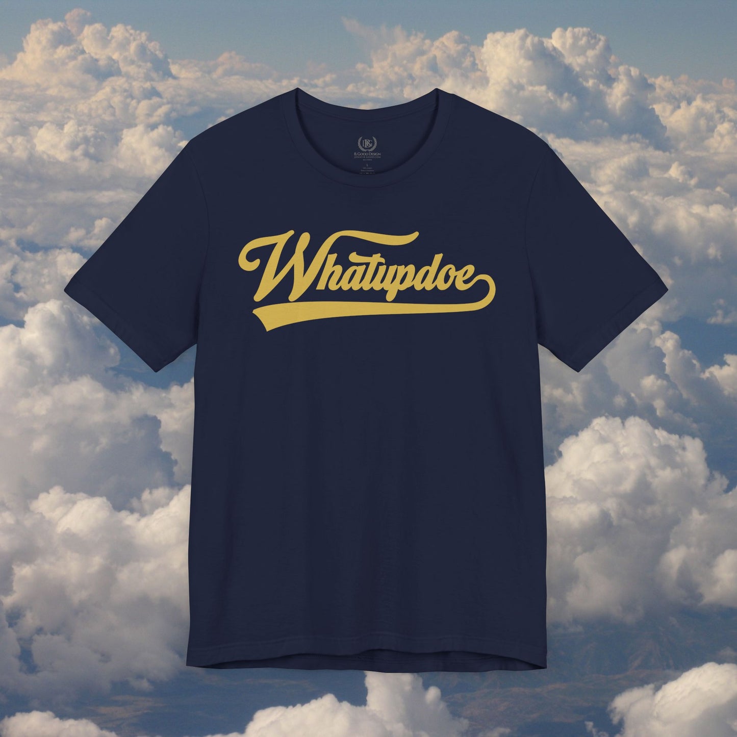 Men's Whatupdoe Gold Lettering Jersey Short Sleeve T-Shirt In Various Color Combinations