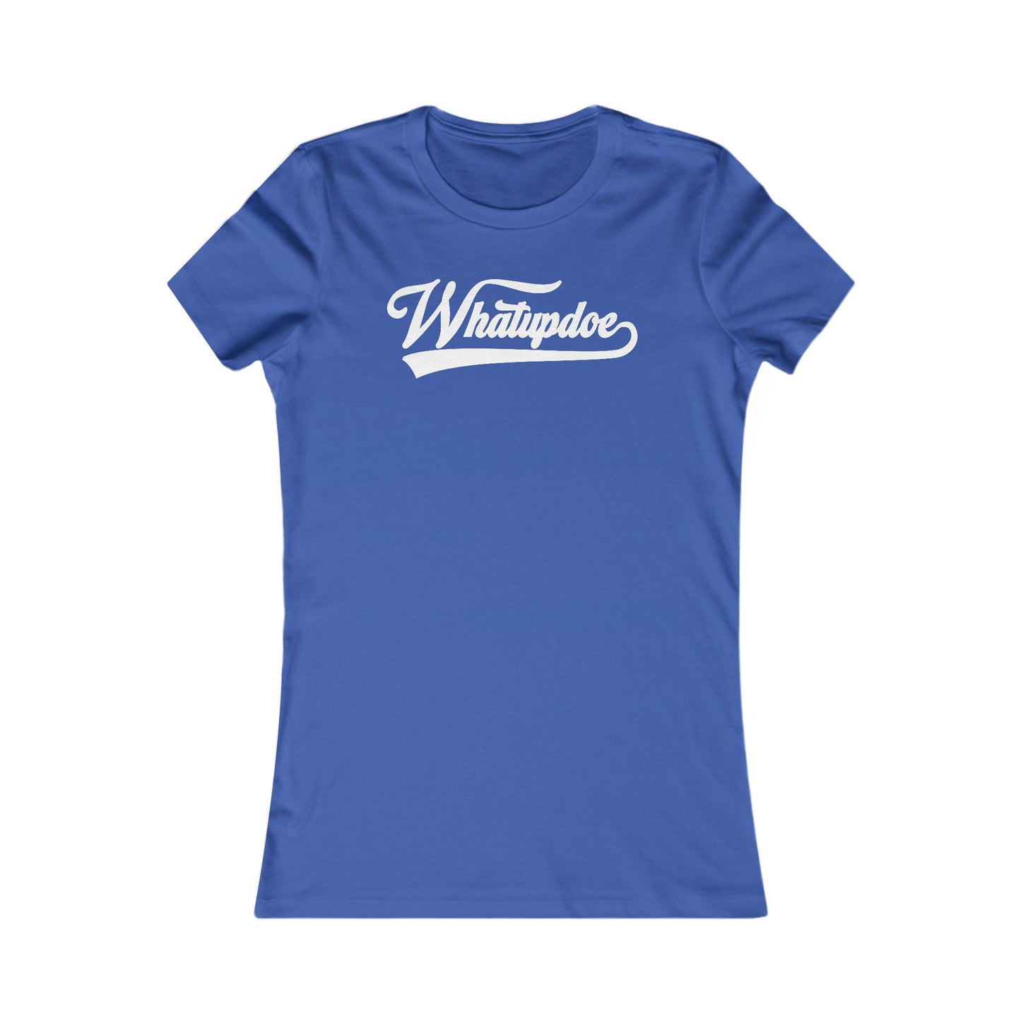 Women's Whatupdoe White Lettering T-Shirt in Various Color Combinations