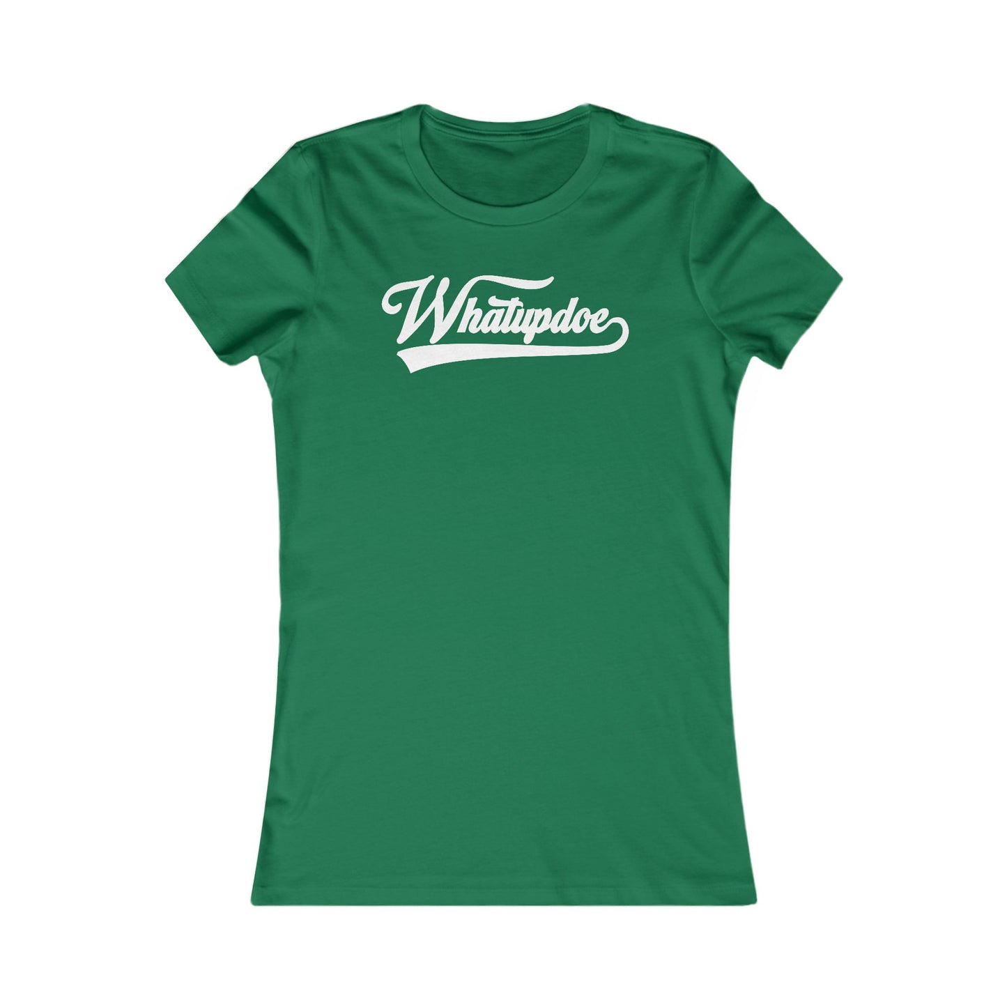 Women's Whatupdoe White Lettering T-Shirt in Various Color Combinations