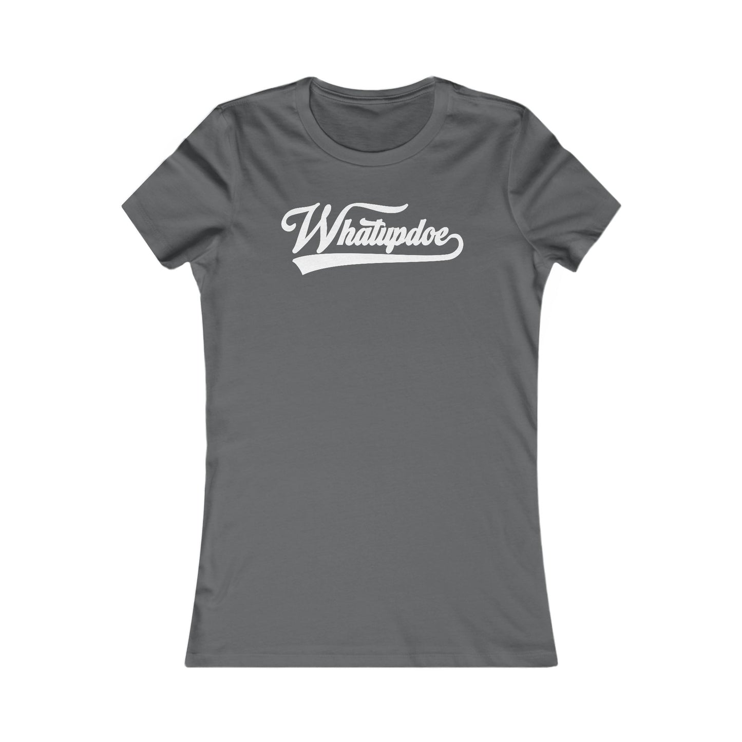 Women's Whatupdoe White Lettering T-Shirt in Various Color Combinations