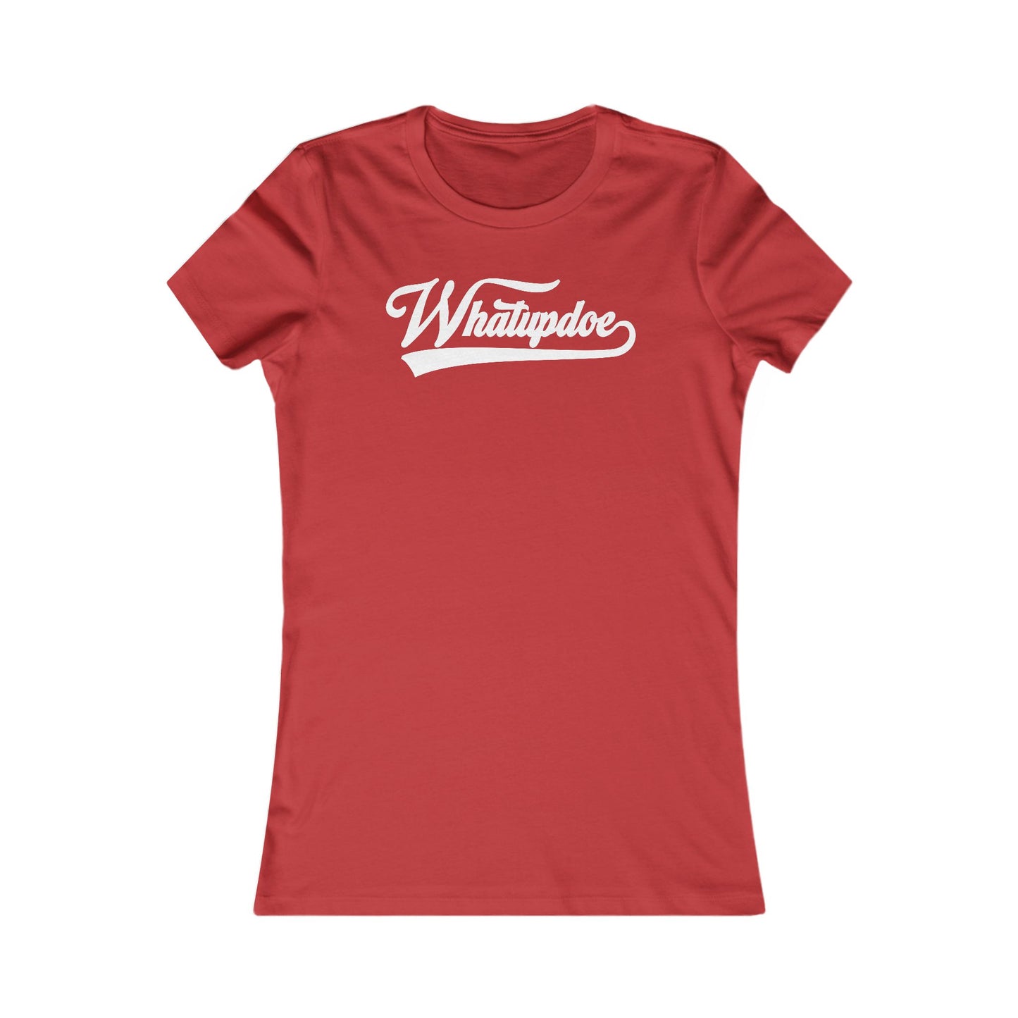 Women's Whatupdoe White Lettering T-Shirt in Various Color Combinations