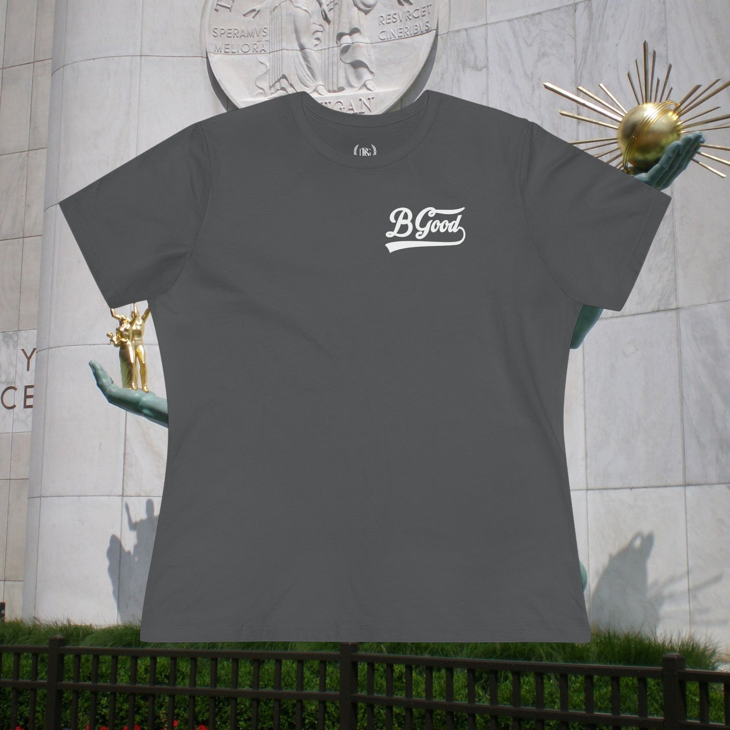 B Good Stay Out of Trouble Women's Edgy Graphic Tee with Skull Design