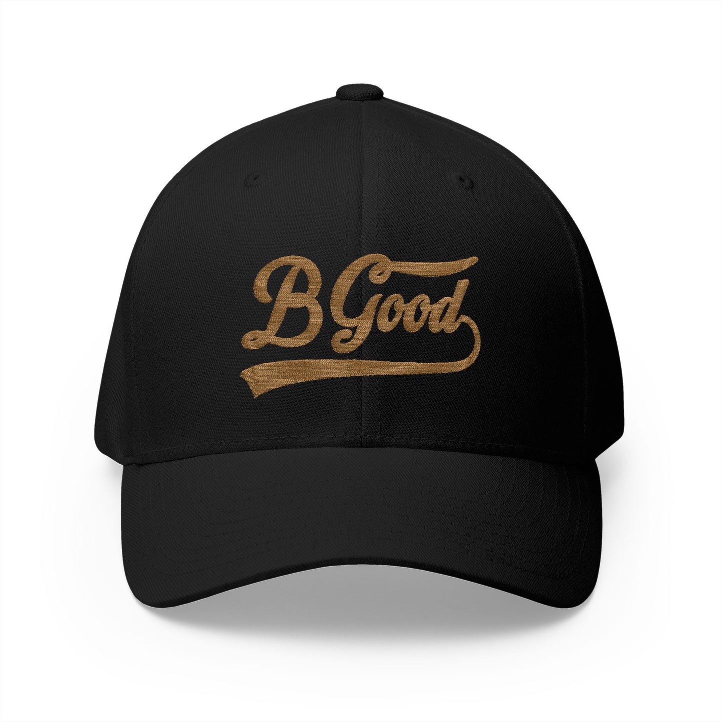 B. Good Fitted Gold Embroidered Cap