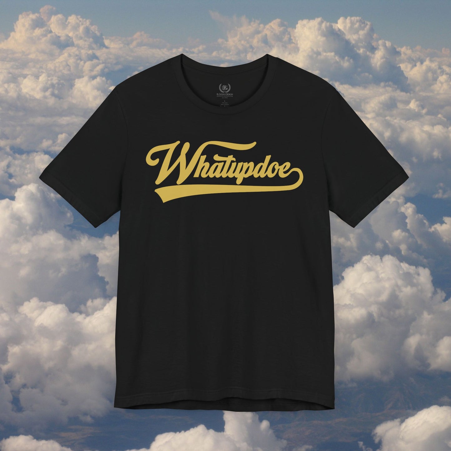 Men's Whatupdoe Gold Lettering Jersey Short Sleeve T-Shirt In Various Color Combinations