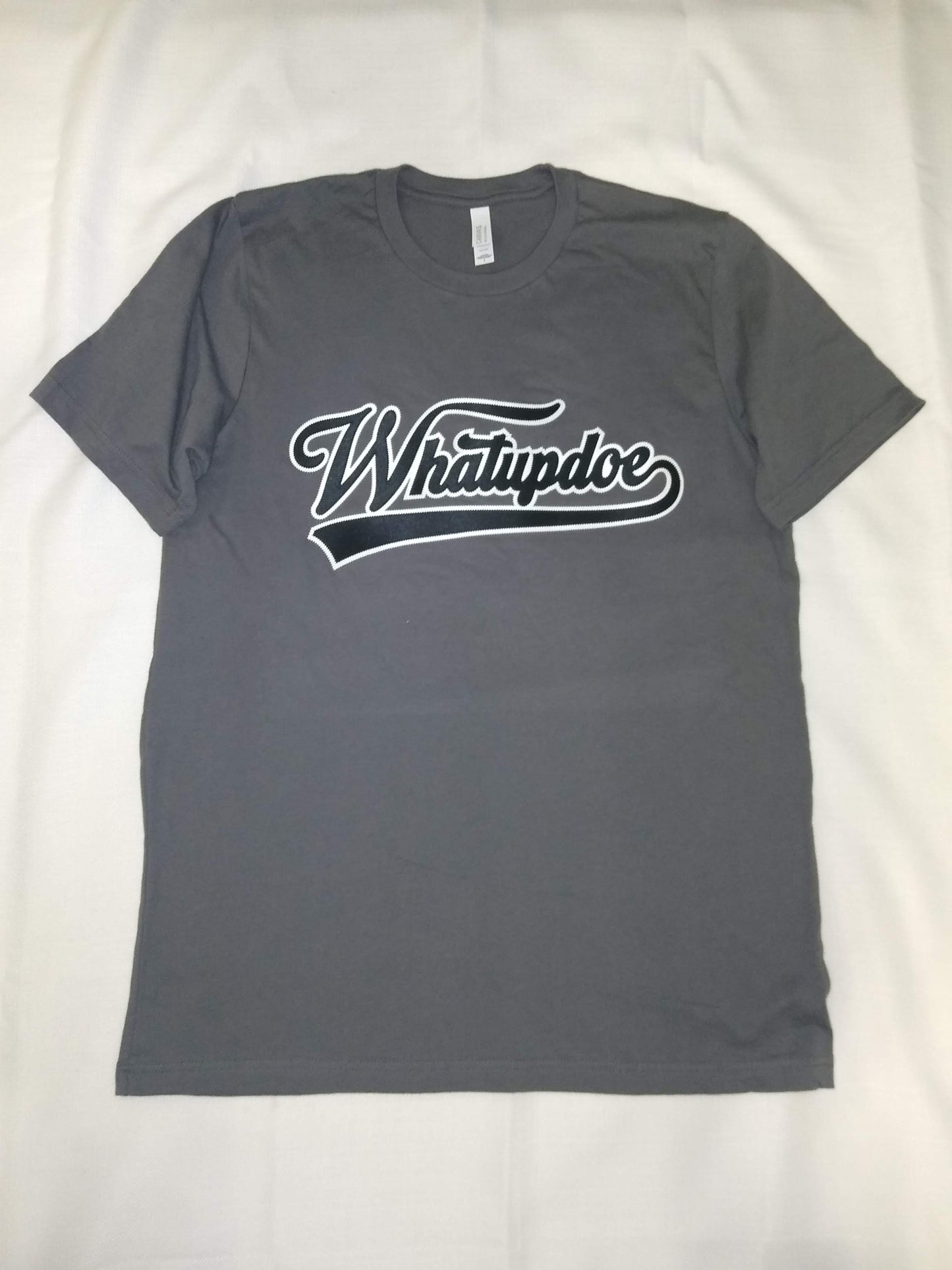 Detroit Whatupdoe Unisex Gray & Black Sim-Stitch T-Shirt