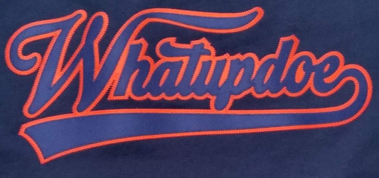 Detroit Whatupdoe Unisex Blue & Orange Sim-Stitch T-Shirt