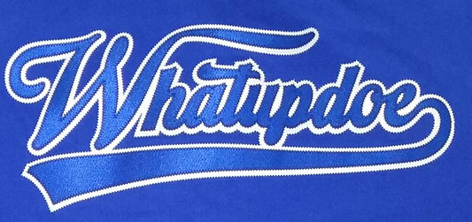 Detroit Whatupdoe Unisex Blue & White Sim-Stitch T-Shirt