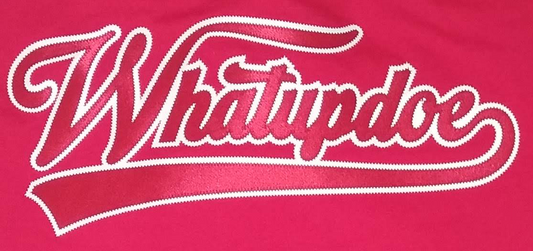 Detroit Whatupdoe Unisex Red & White Sim-Stitch T-Shirt