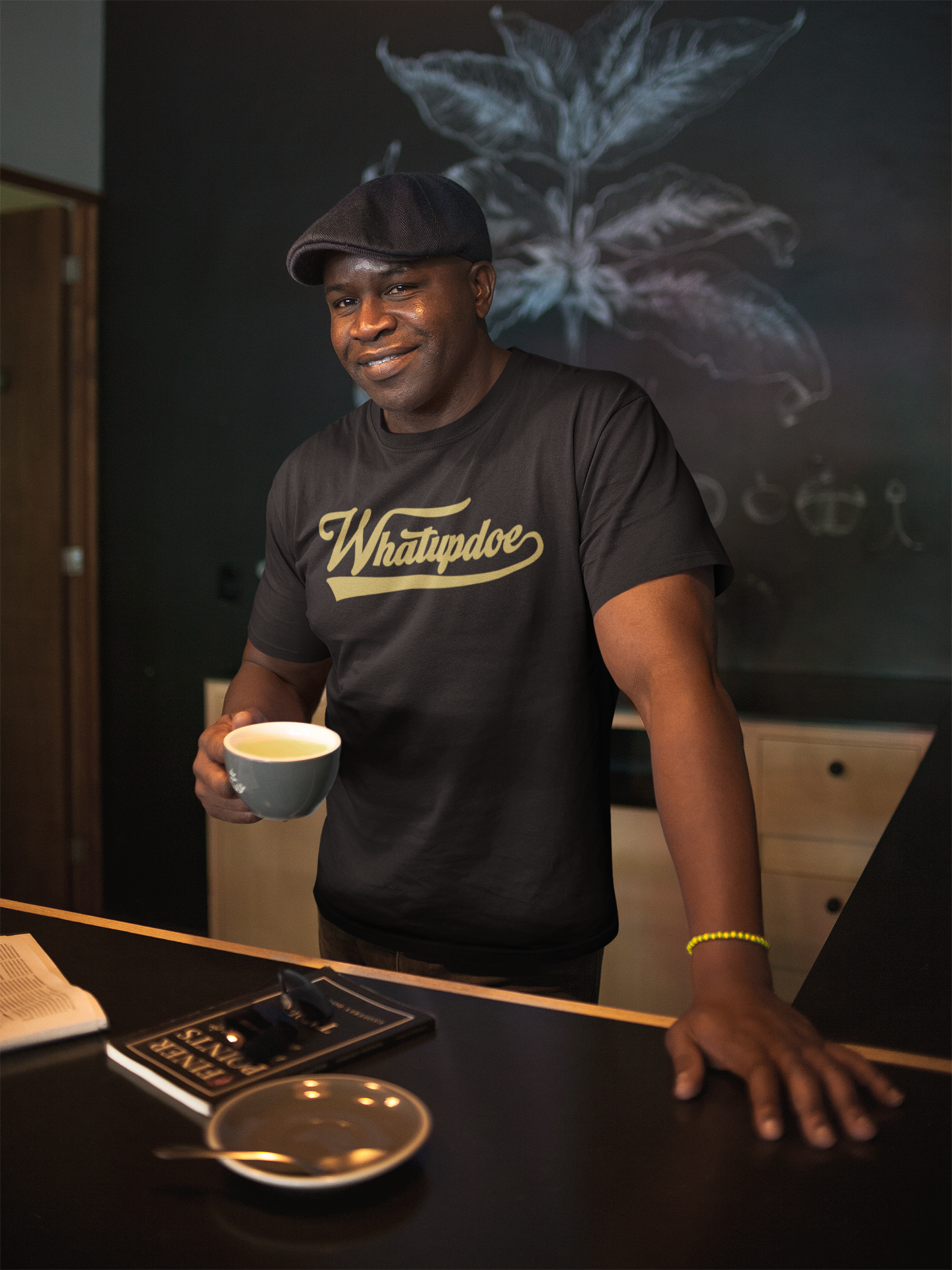 Men's Whatupdoe Gold Lettering Jersey Short Sleeve T-Shirt In Various Color Combinations
