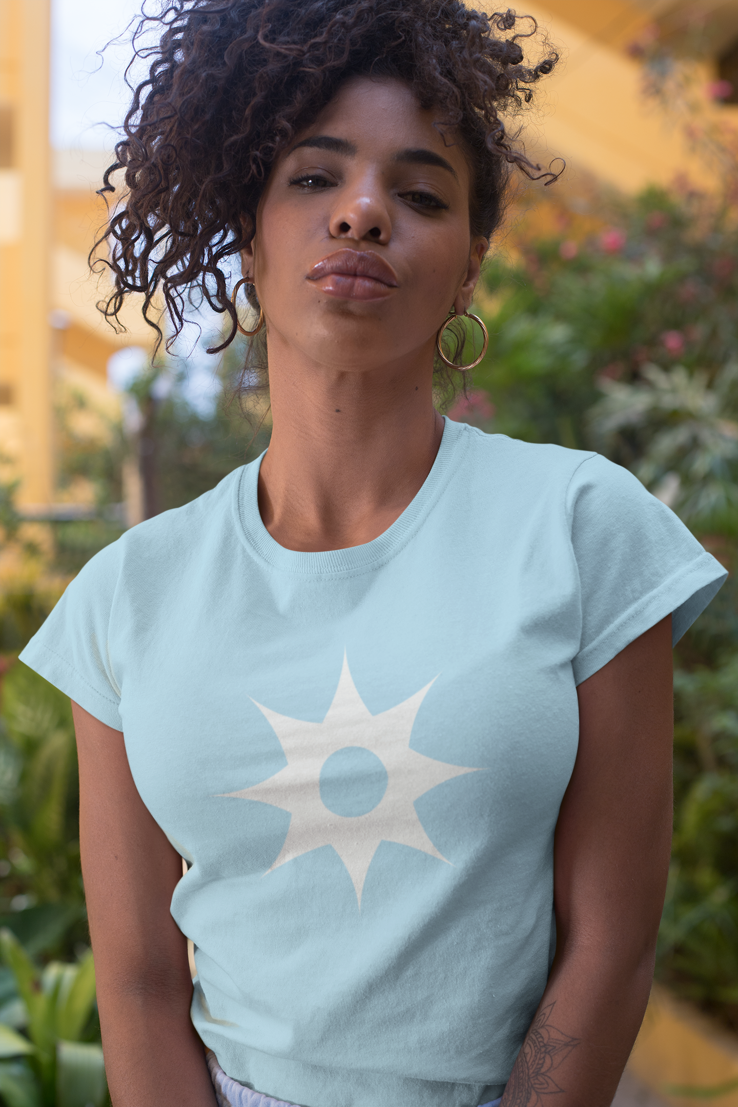 Women's Nsoromma Adinkra Symbol Tee