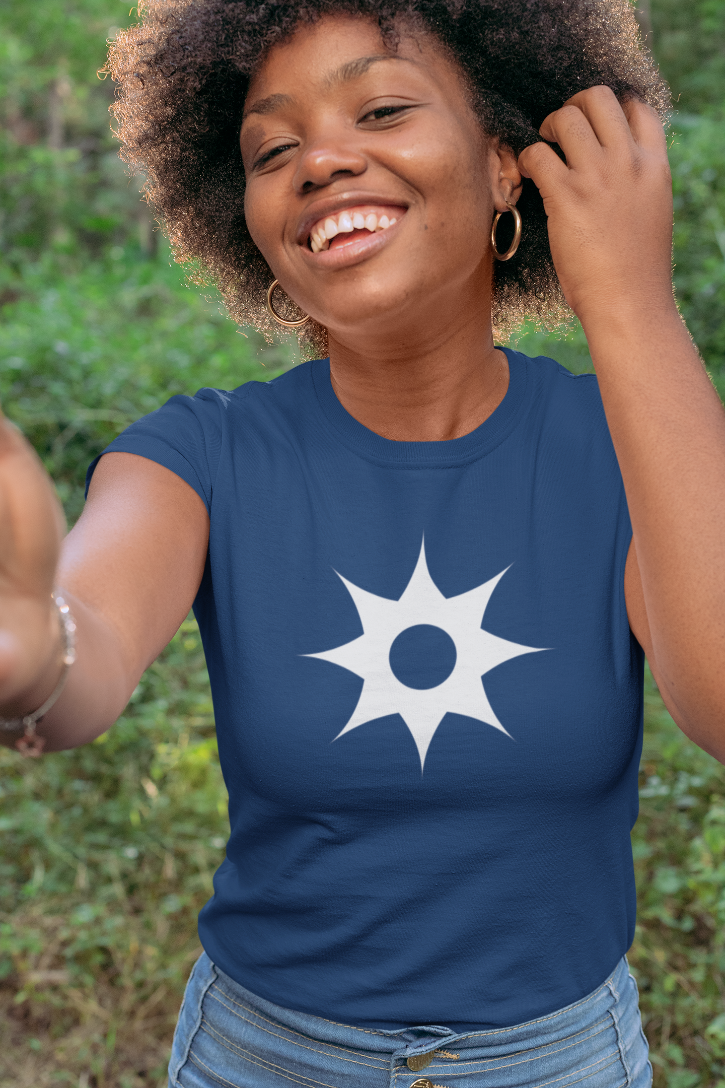 Women's Nsoromma Adinkra Symbol Tee