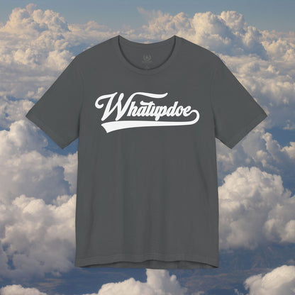 Men's Whatupdoe White lettering Jersey T-Shirt in Various Color Combinations