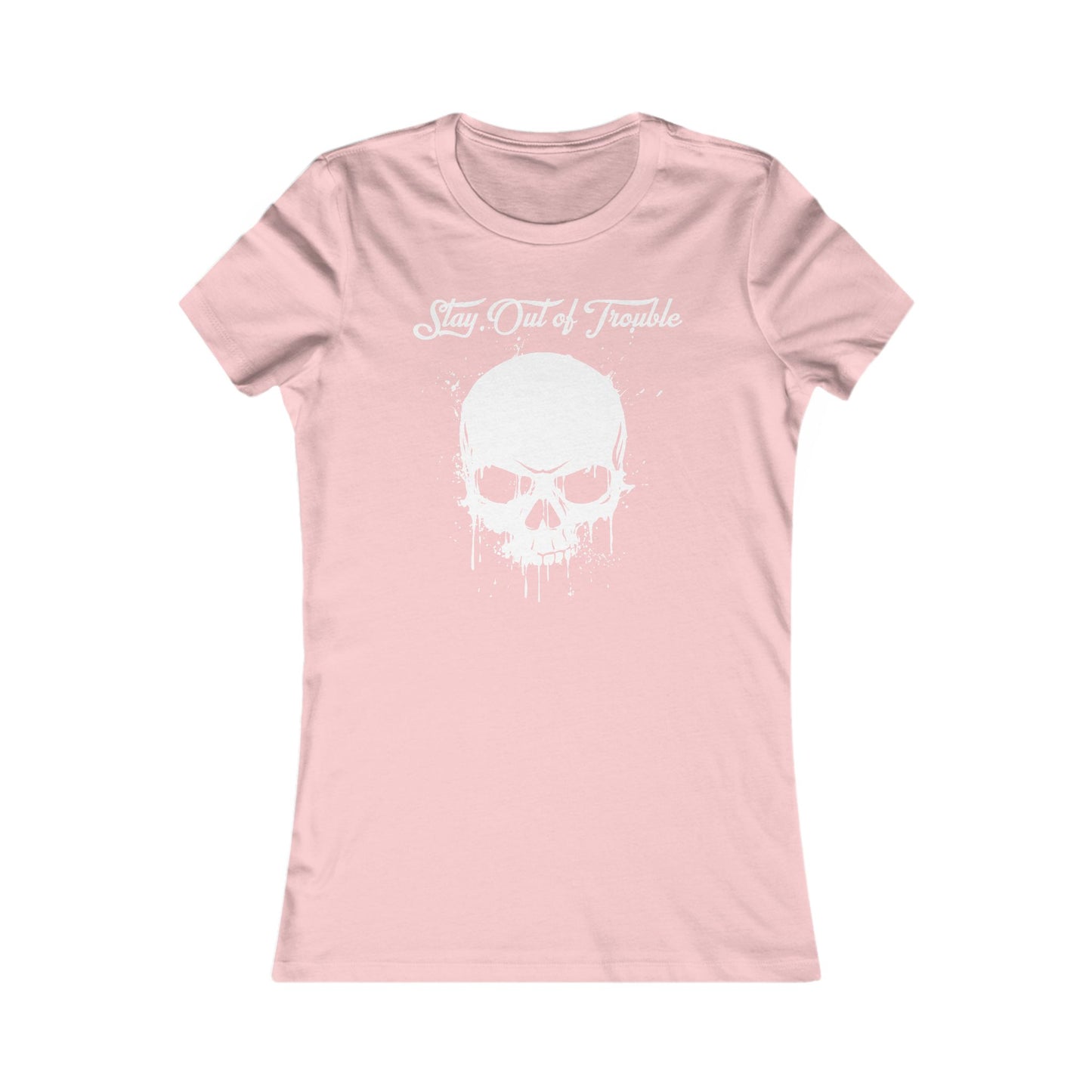 Stay Out of Trouble Women's Skull Graphic Tee