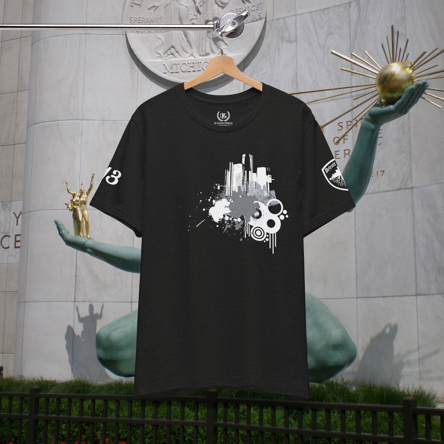 Detroit Grunge 313 Detroit Roots Unisex Jersey Short Sleeve Tee