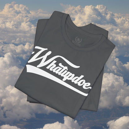 Men's Whatupdoe White lettering Jersey T-Shirt in Various Color Combinations
