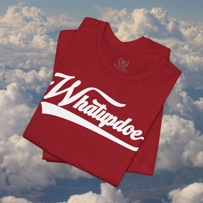 Men's Whatupdoe White lettering Jersey T-Shirt in Various Color Combinations