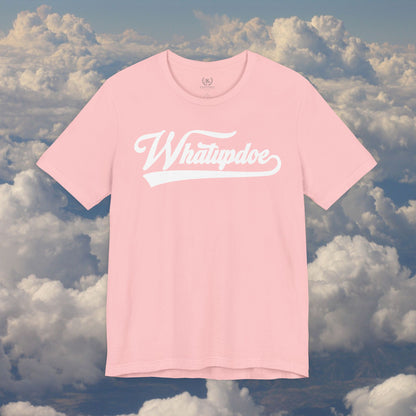 Men's Whatupdoe White lettering Jersey T-Shirt in Various Color Combinations