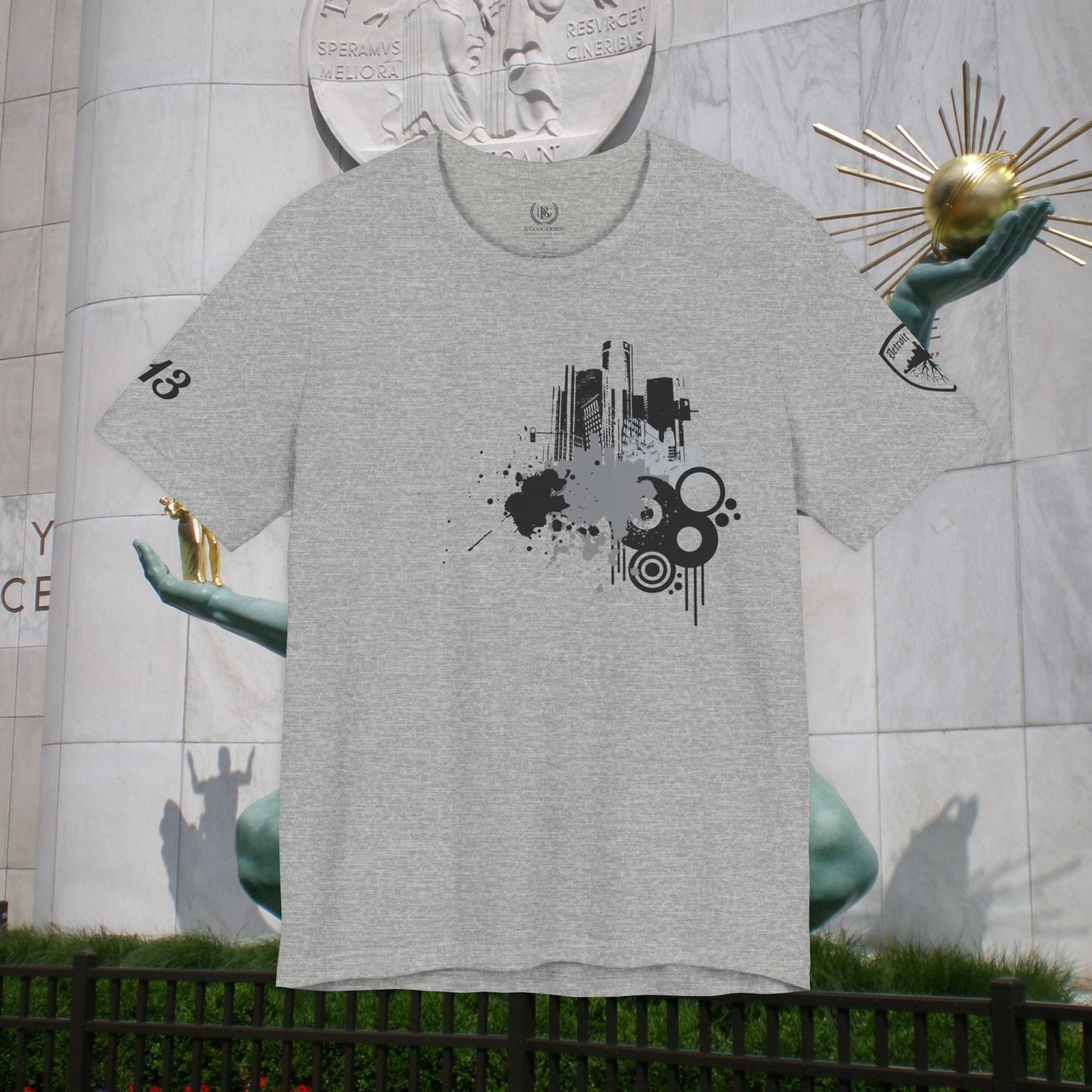 Detroit Grunge 313 Detroit Roots Unisex Jersey Short Sleeve Tee