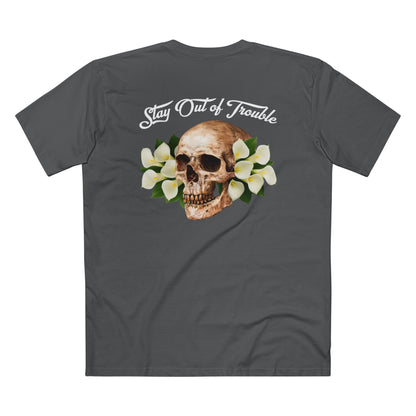 B Good, Stay Out of Trouble Skull Men's Tee