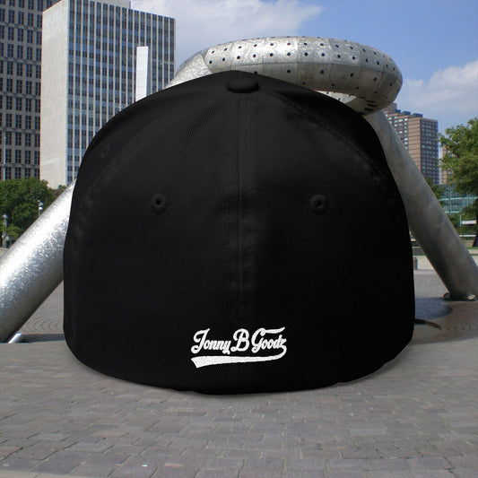 B. Good Fitted White Embroidered Cap