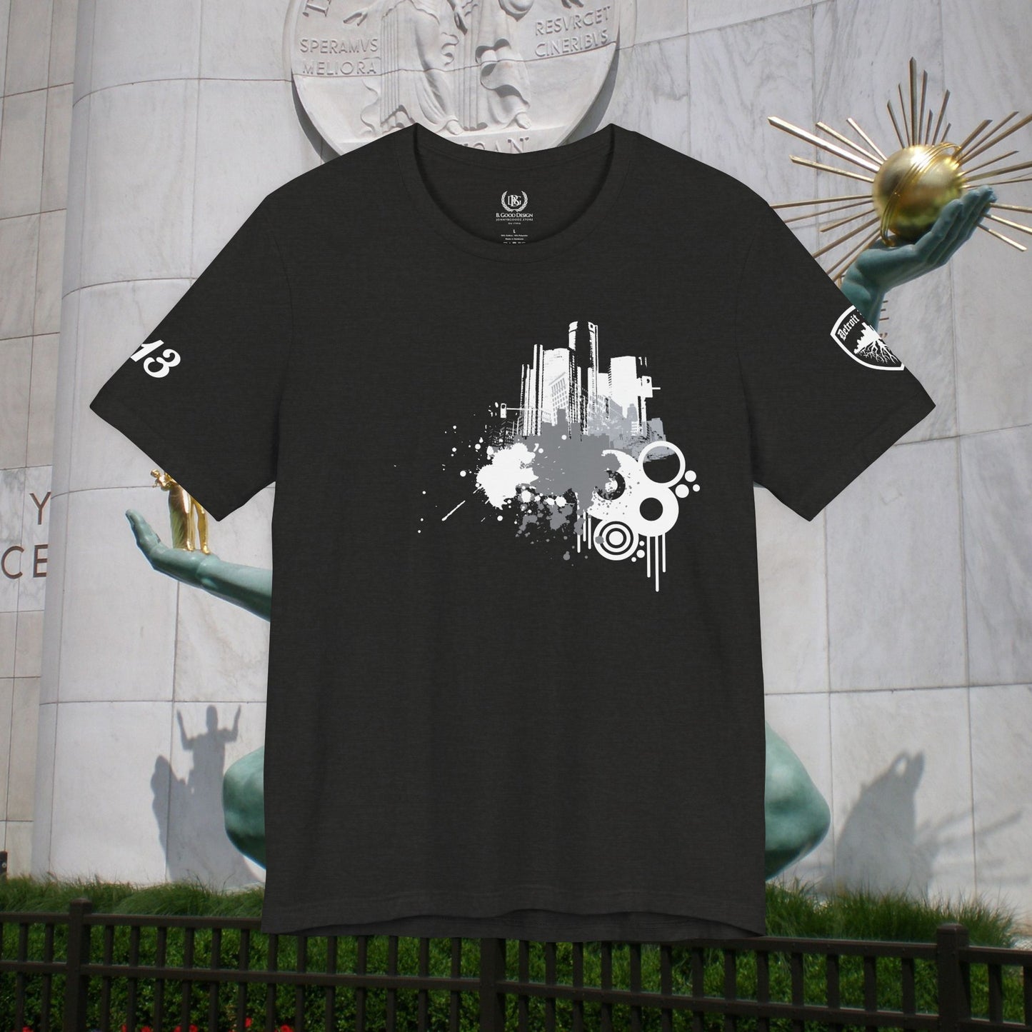 Detroit Grunge 313 Detroit Roots Unisex Jersey Short Sleeve Tee