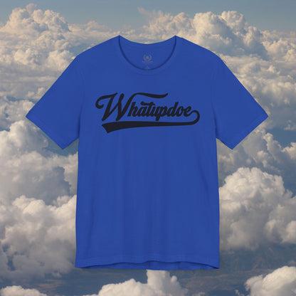 Men's Whatupdoe Black lettering Short Sleeve Shirt in Various Color Combinations