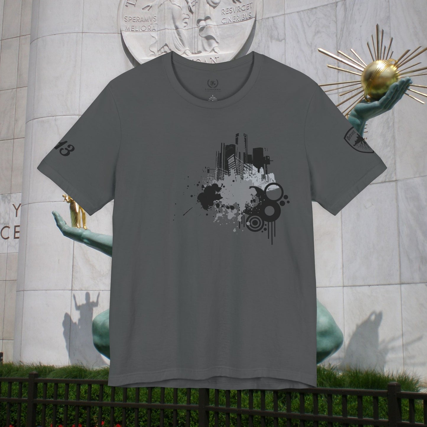 Detroit Grunge 313 Detroit Roots Unisex Jersey Short Sleeve Tee
