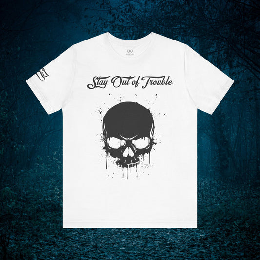 Skull Drip Graphic Tee | Unisex Short Sleeve Shirt, Casual Wear, Gift for Him/Her, Halloween Apparel, Rock Band Merch, Everyday Style