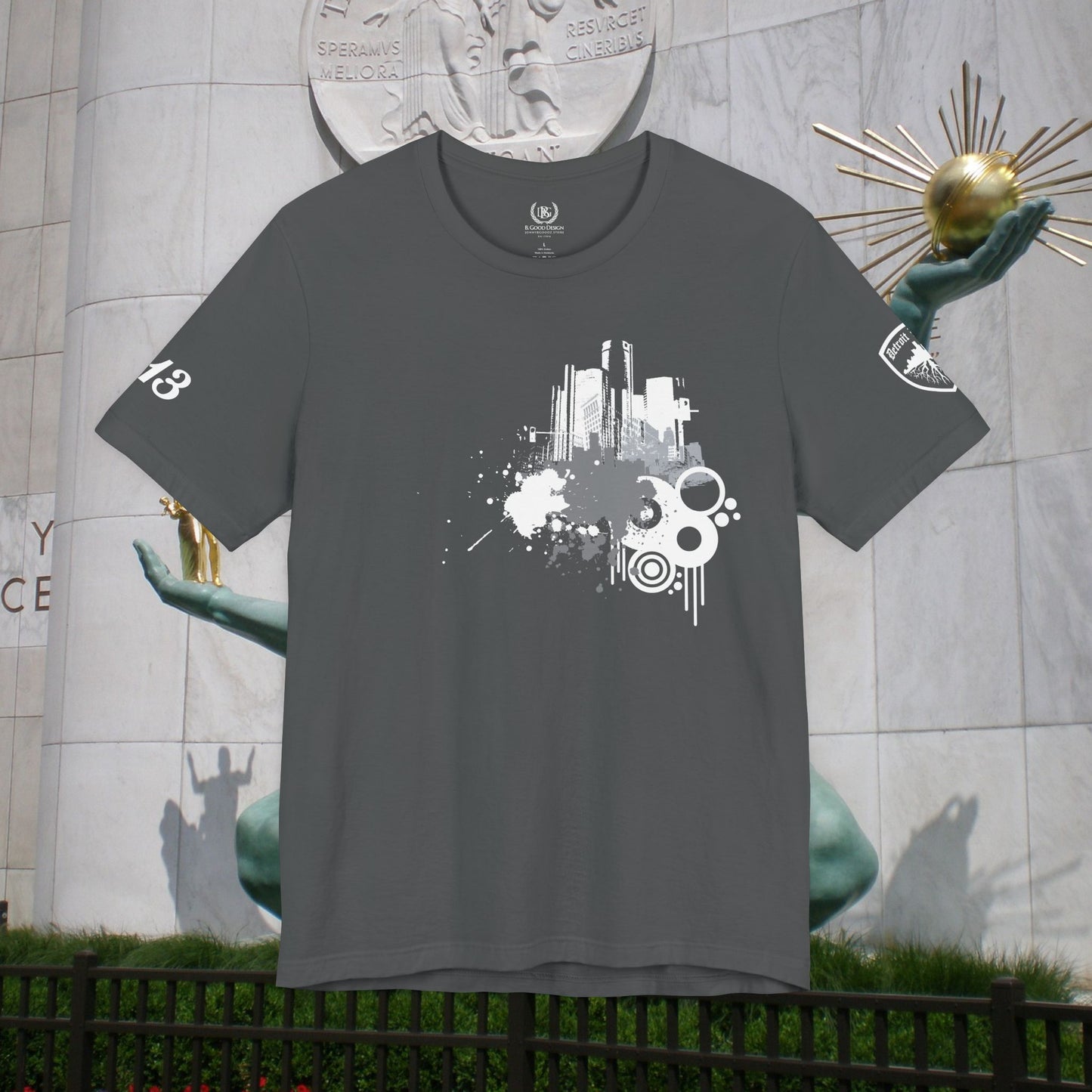 Detroit Grunge 313 Detroit Roots Unisex Jersey Short Sleeve Tee