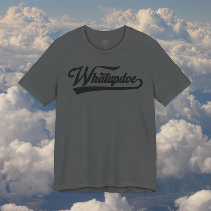Men's Whatupdoe Black lettering Short Sleeve Shirt in Various Color Combinations