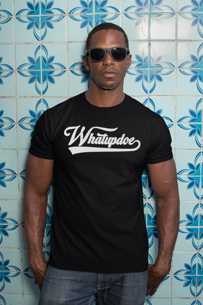 Men's Whatupdoe White lettering Jersey T-Shirt in Various Color Combinations