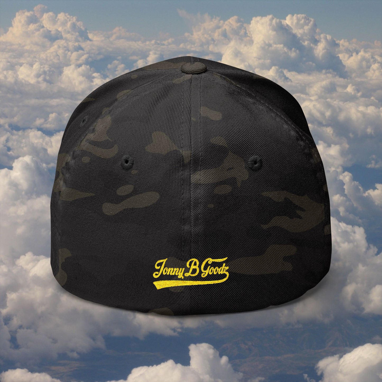 Whatupdoe Gold Lettering Embroidered Fitted Cap in Various Color Combinations