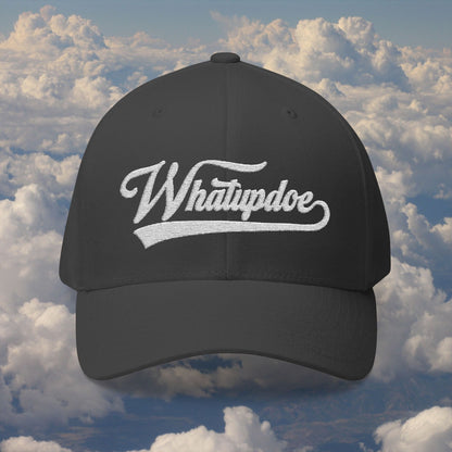 Whatupdoe White Lettering in Embroidered Fitted Cap in Various Color Combinations