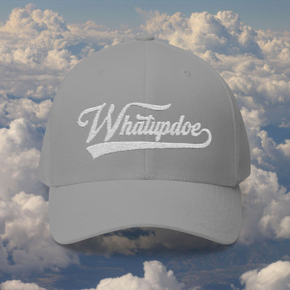 Whatupdoe White Lettering in Embroidered Fitted Cap in Various Color Combinations