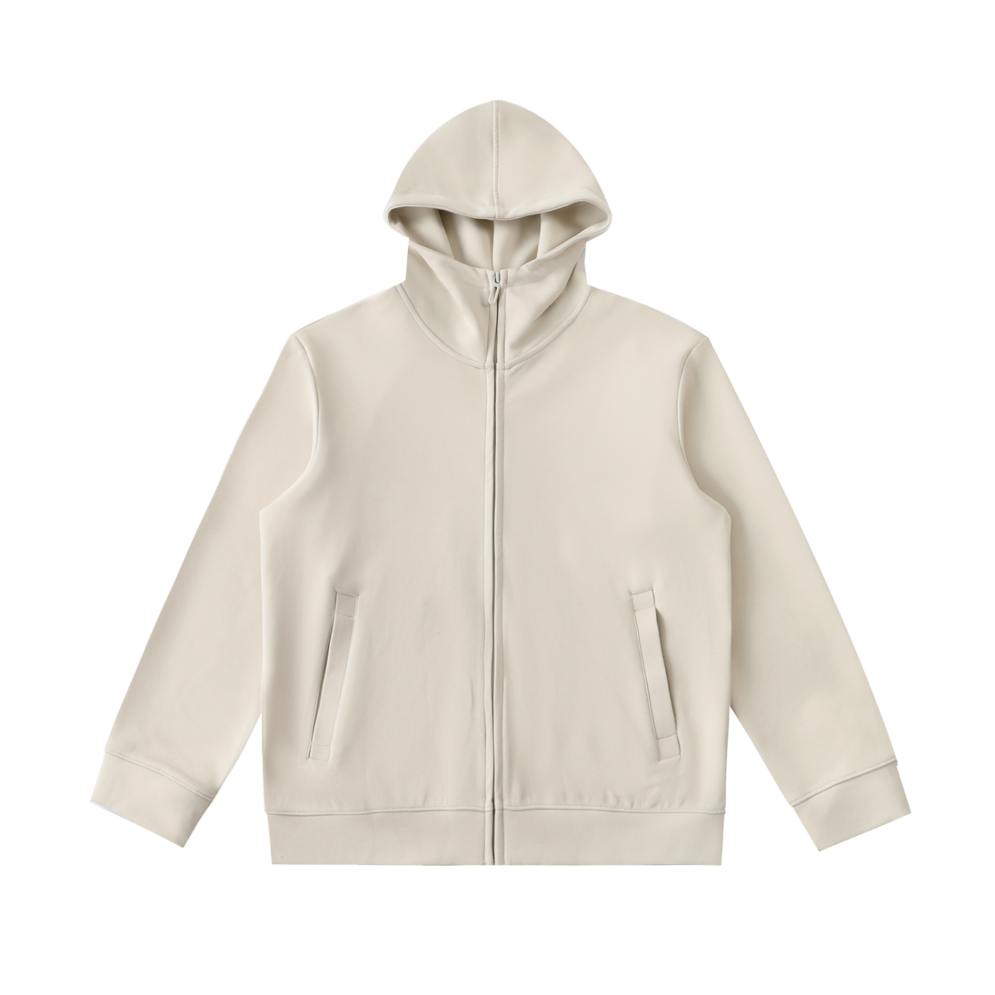 B Good Essential Heavyweight High Neck  Zip-Up Hoodie