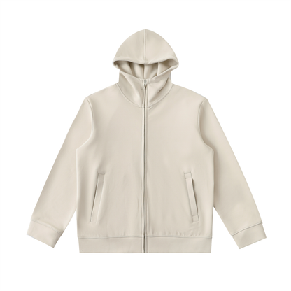 B Good Essential Heavyweight High Neck  Zip-Up Hoodie
