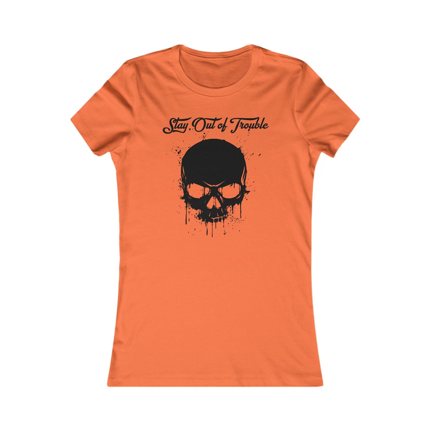 Stay Out of Trouble Women's Skull Graphic Tee