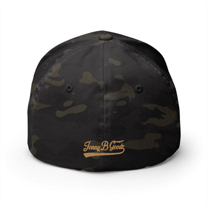 B. Good Fitted Gold Embroidered Cap