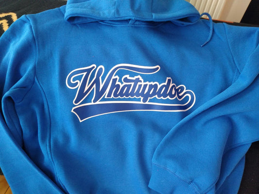 Detroit 313 Whatupdoe Blue & White Sweatshirt Pullover Hoodie