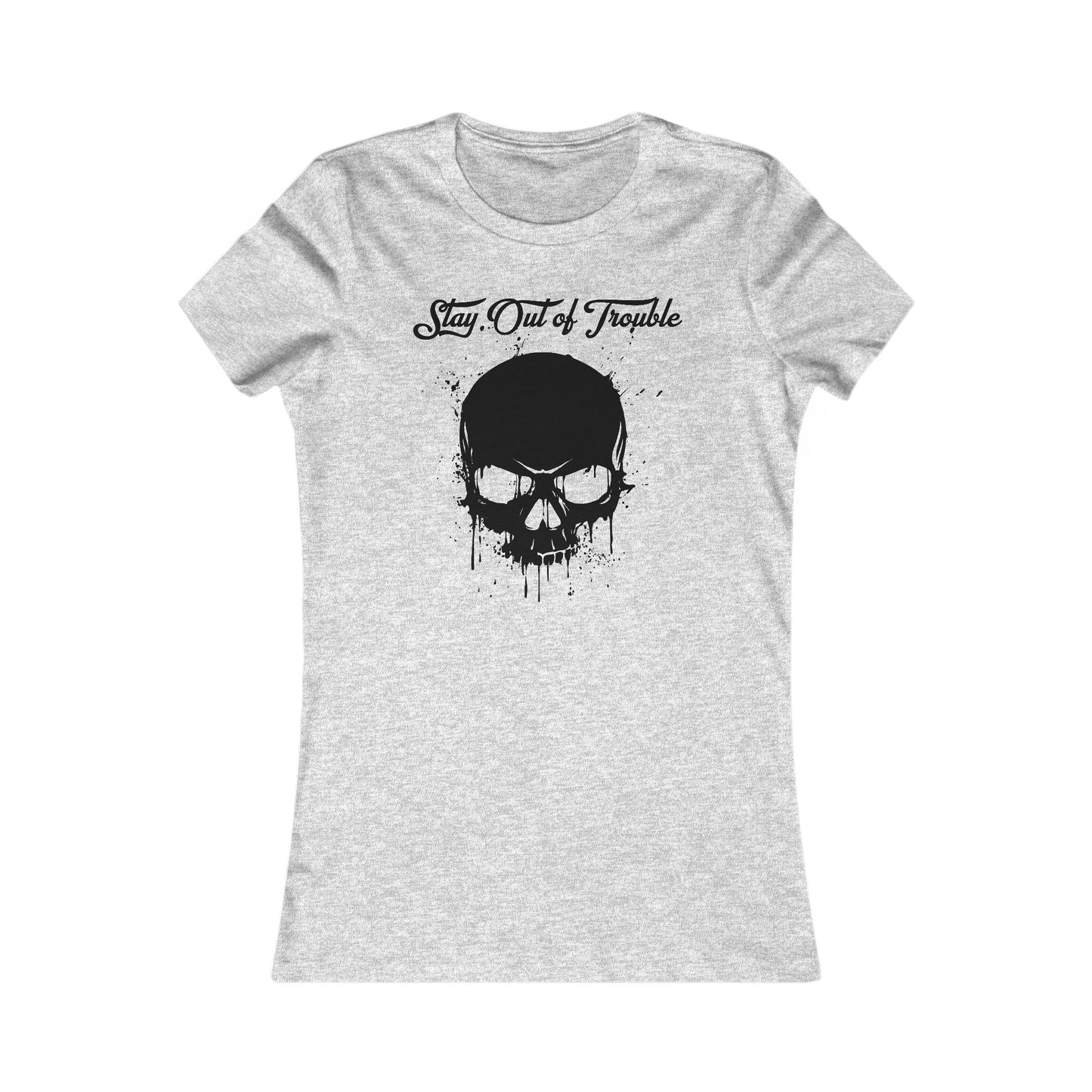 Stay Out of Trouble Women's Skull Graphic Tee